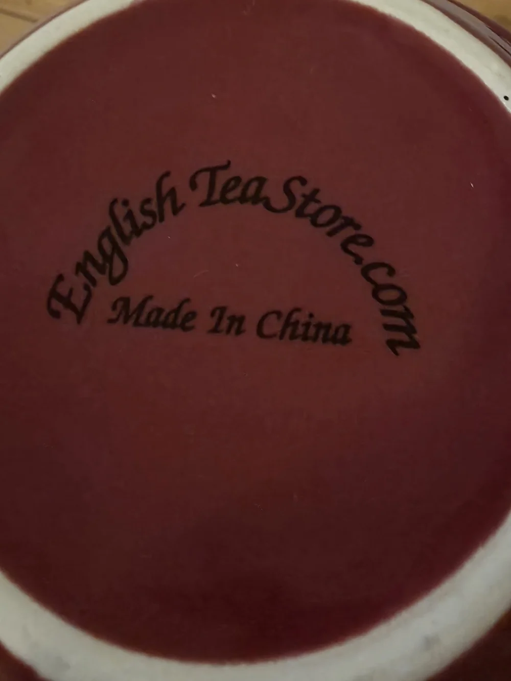 Ceramic Teapot and Cup Set in Deep Burgundy